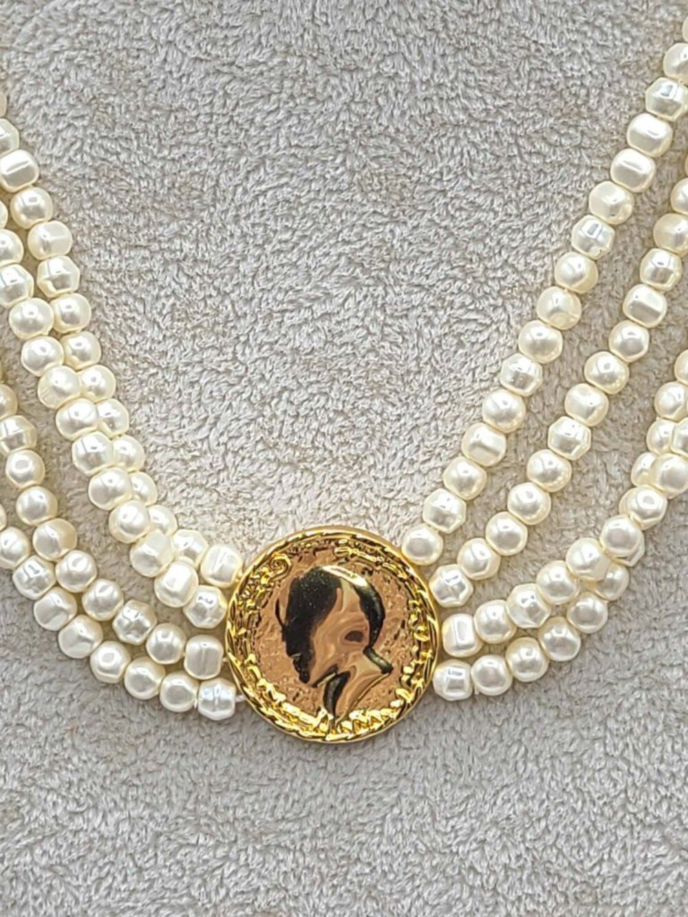 J Crew Pearl Coin Necklace NWT
